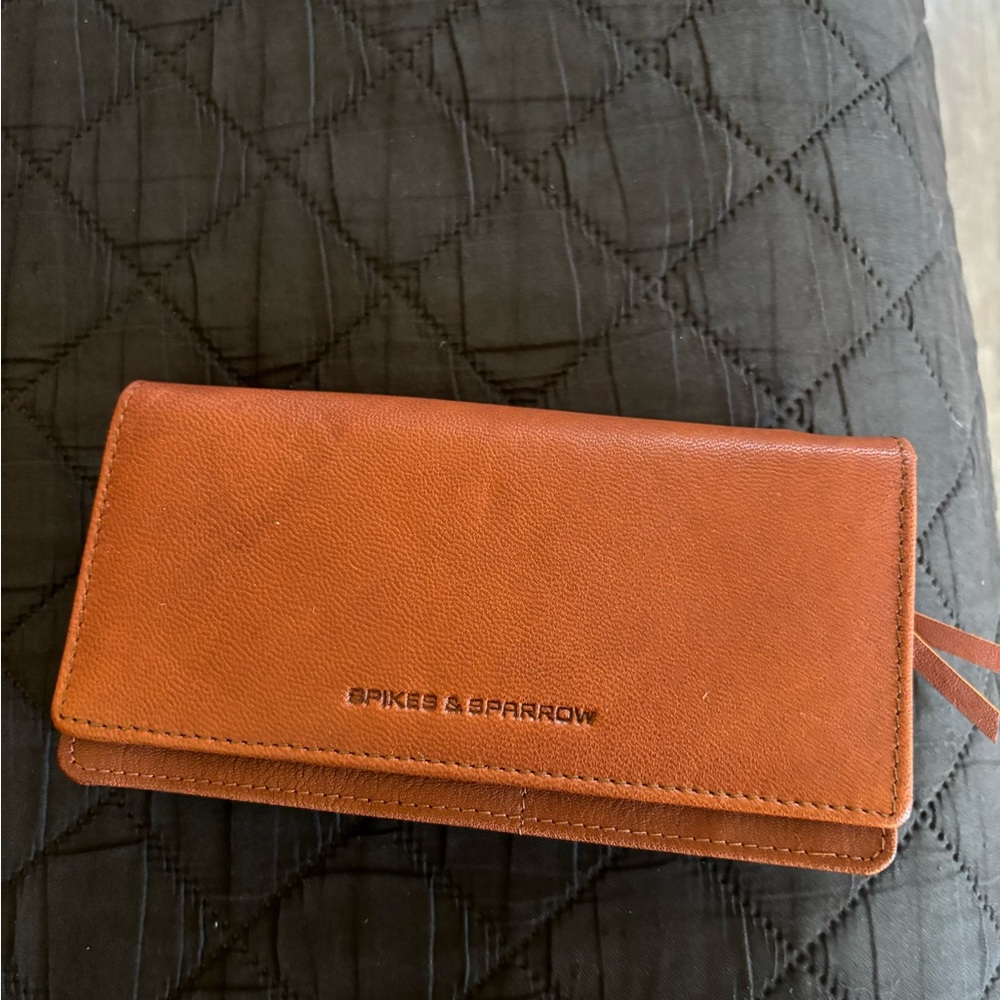 Spikes & Sparrow Brown Leather Wallet